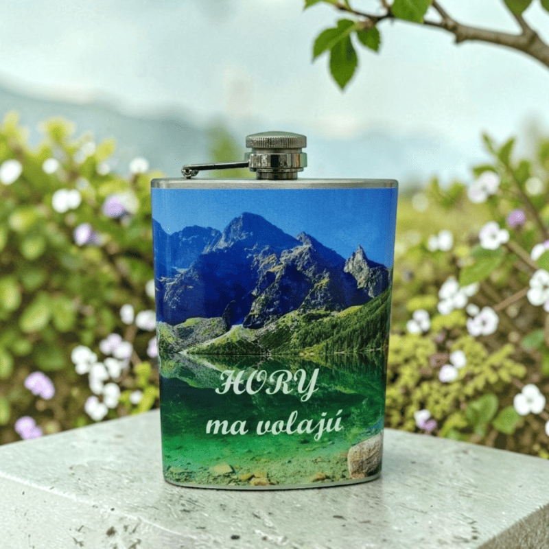 Nerezová ploskačka Hory ma volajú 240ml